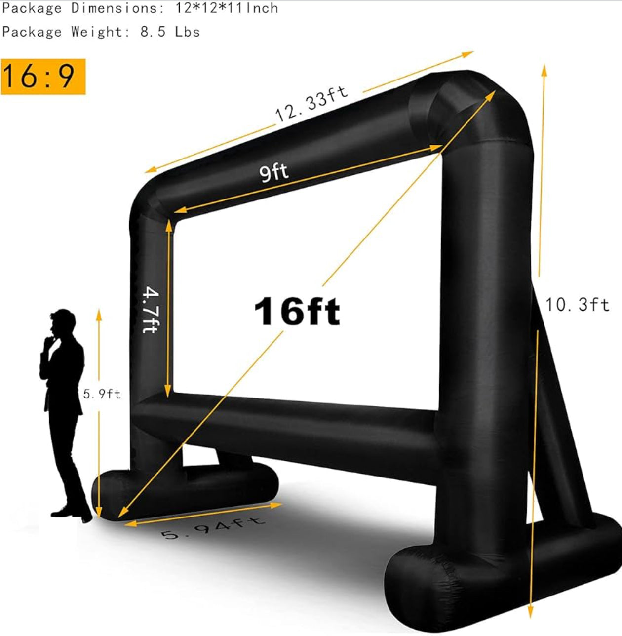Project Screen 16’