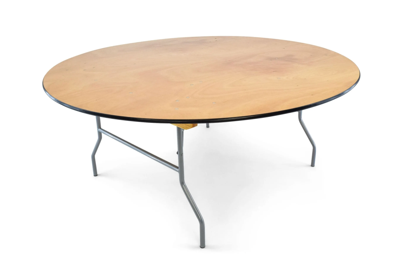 Wood Round Folding Banquet Table