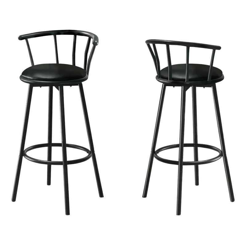 Crown Back Metal Barstool