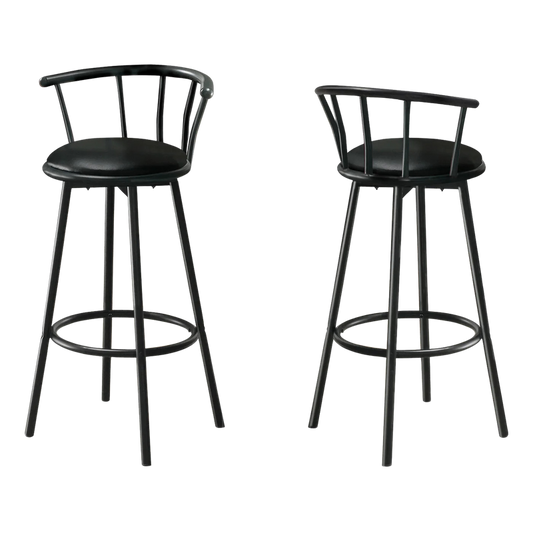 Crown Back Metal Barstool