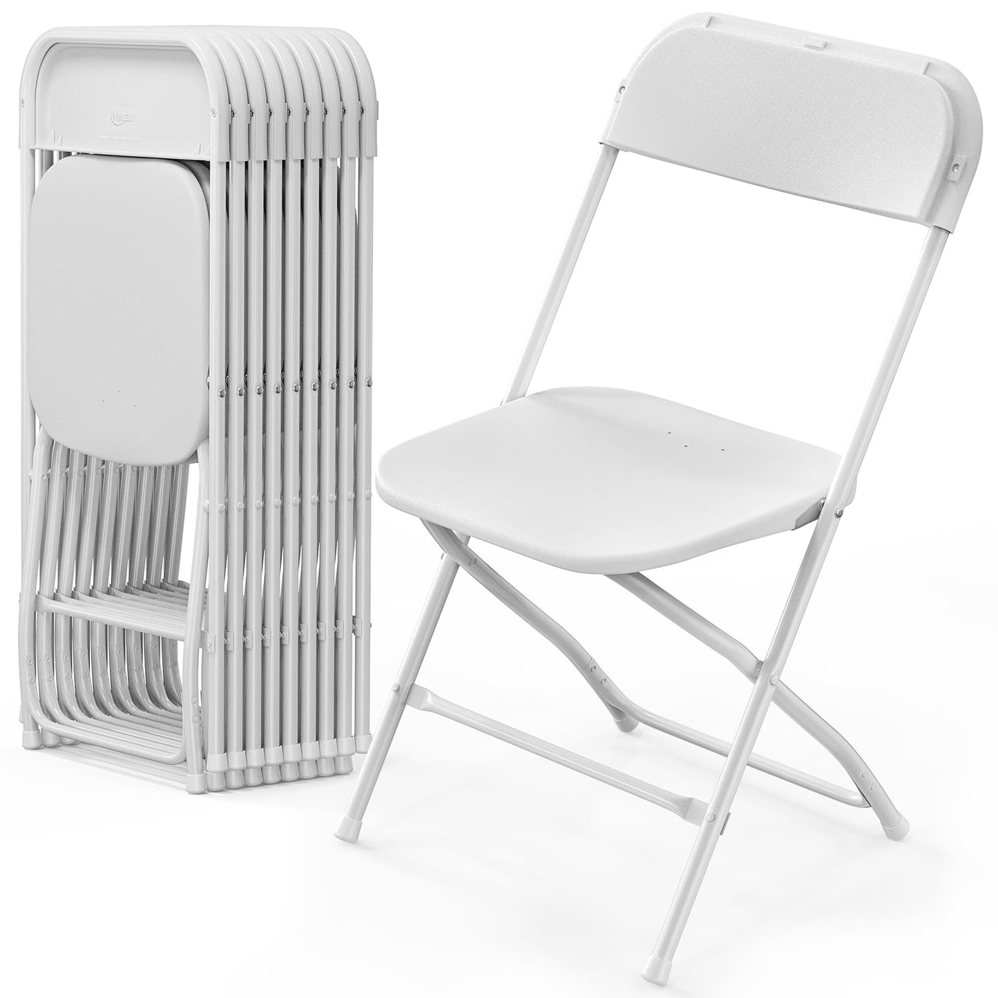 Adult White Plastic Folding Chair