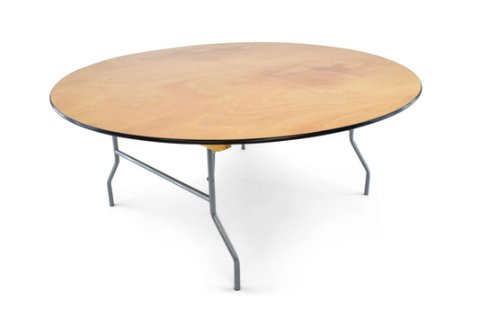 Wood Round Folding Banquet Table