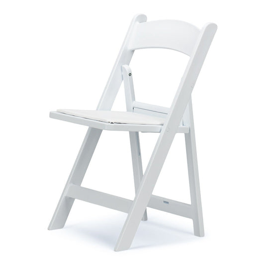 Adult White Garden Folding Chair